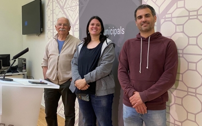 Isidre Soler, Aurora Murillo i Oriol Rifer a la roda de premsa